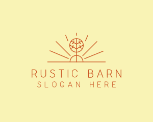 Rustic Forest Tree logo design