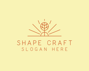 Rustic Forest Tree logo design