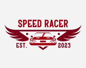 Racecar Wings  Auto logo