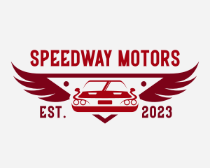 Racecar Wings  Auto logo