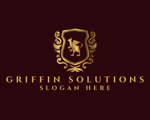 Griffin Shield Royalty logo design