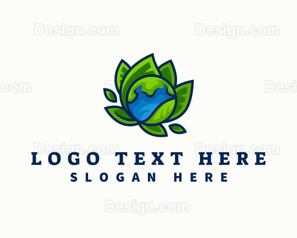 Earth Leaf Nature Logo