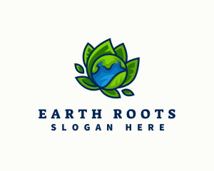 Earth Leaf Nature logo design