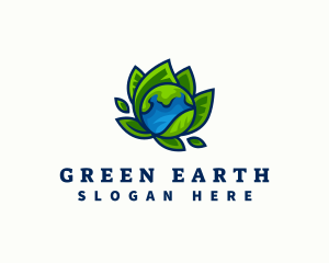 Earth Leaf Nature logo design