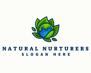 Earth Leaf Nature logo design