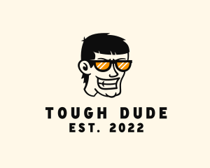 Angry Sunglasses Guy logo design