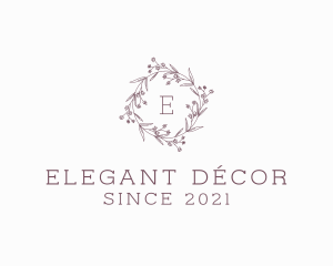 Daisy Wreath Decoration  logo design