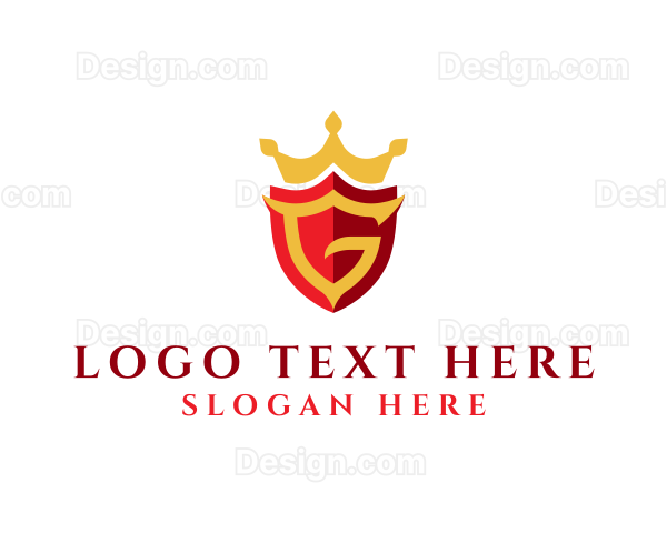 Royal Security Shield Letter G Logo