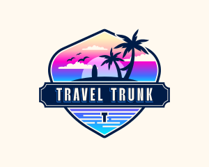 Beach Island Travel logo design