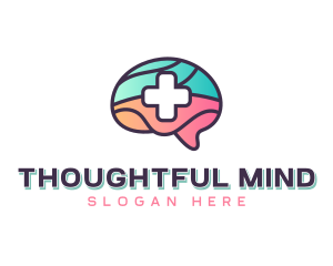 Brain Therapy Psychiatry logo design