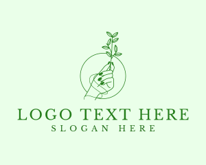 Elegant Hand Plant logo