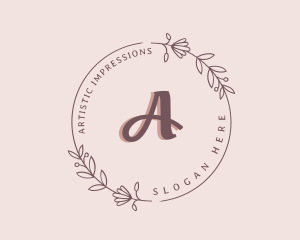 Floral Wreath Decor logo design