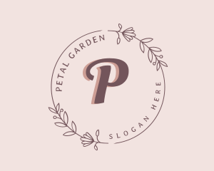 Floral Wreath Decor logo design