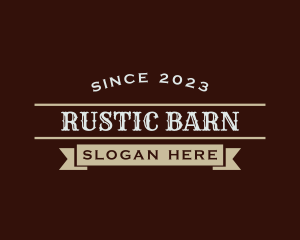 Rustic Restaurant Business logo design