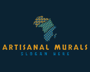 Tribal African Map logo design