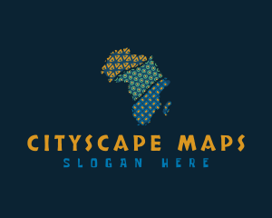 Tribal African Map logo