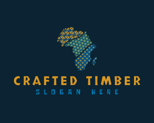 Tribal African Map logo design