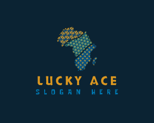 Tribal African Map logo design