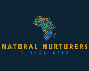 Tribal African Map logo design