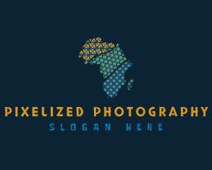 Tribal African Map logo design