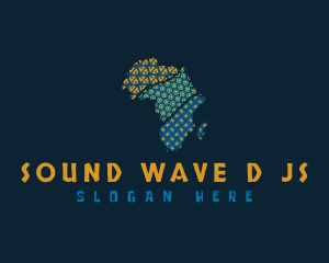 Tribal African Map logo design