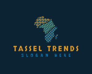 Tribal African Map logo design