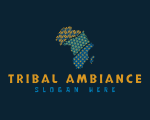 Tribal African Map logo