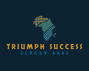 Tribal African Map logo design