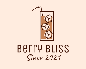 Iced Coffee Tea logo design