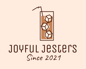 Iced Coffee Tea logo design