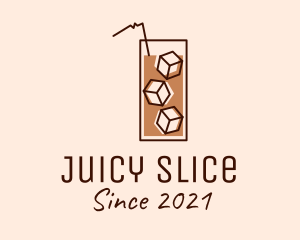 Iced Coffee Tea logo design