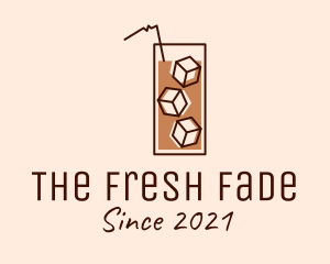 Iced Coffee Tea logo design