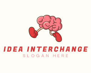 Fast Running Brain logo design