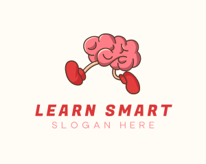 Fast Running Brain logo design