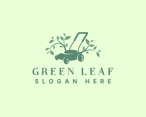 Eco Landscaping Lawn Mower logo design