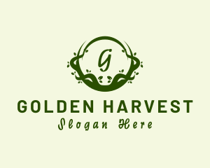 Organic Vines Natural Agriculture logo design