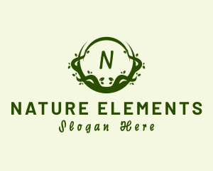 Organic Vines Natural Agriculture logo design