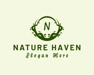 Organic Vines Natural Agriculture logo design