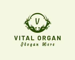 Organic Vines Natural Agriculture logo design