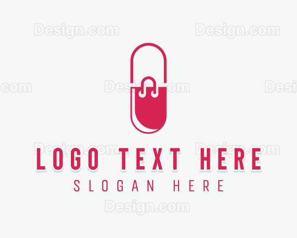 Pill Shopping Bag Logo