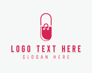 Pill Shopping Bag Logo