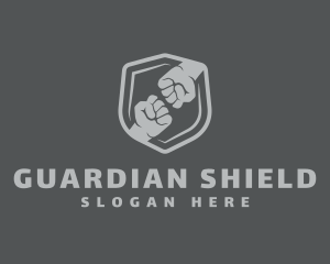 Fist Fight Shield logo design