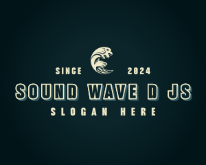 Beach Sea Wave logo design