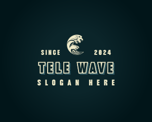 Beach Sea Wave logo design