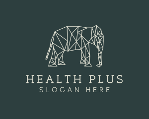 Geometric Animal Elephant logo design