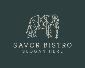 Geometric Animal Elephant logo