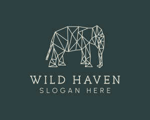 Geometric Animal Elephant logo