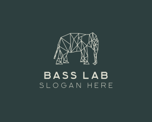 Geometric Animal Elephant logo design