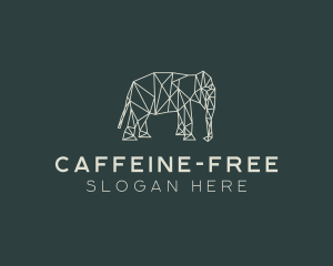 Geometric Animal Elephant logo design