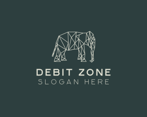 Geometric Animal Elephant logo design